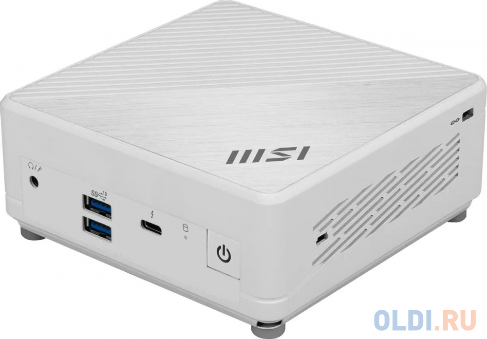 Неттоп MSI Cubi 5 12M-095RU i7 1255U (1.7) 16Gb SSD512Gb Iris Xe Windows 11 Professional GbitEth WiFi BT 65W белый (9S6-B0A812-095)