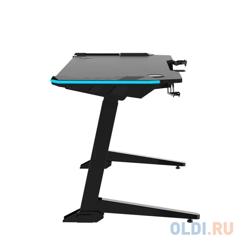 Стол для компьютера (для геймеров) с электроприводом и RGB-подсветкой FoxGear FG-ZE-49B (ширина 125 см)