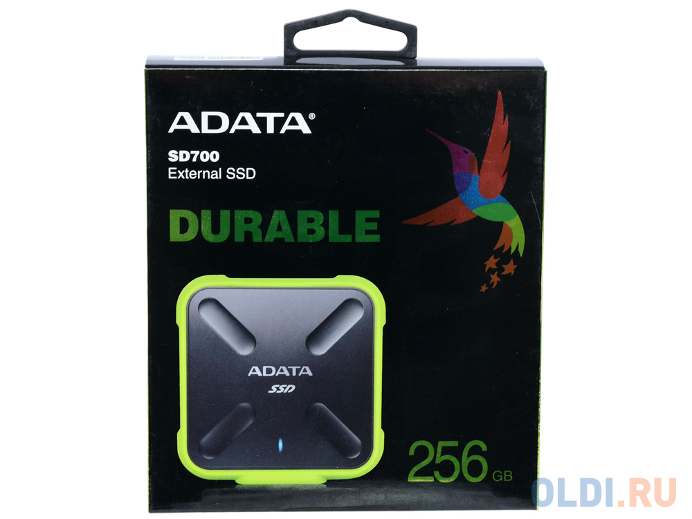 Твердотельный диск 256GB A-DATA SD700, External, USB 3.1, [R/W -440/430 MB/s] 3D-NAND, желтый в Москвe