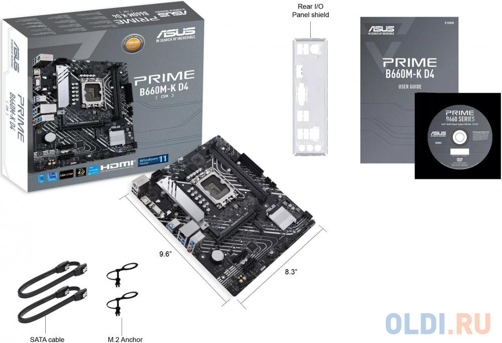 Материнская плата ASUS PRIME B660M-K D4 90MB1950-M0EAY0