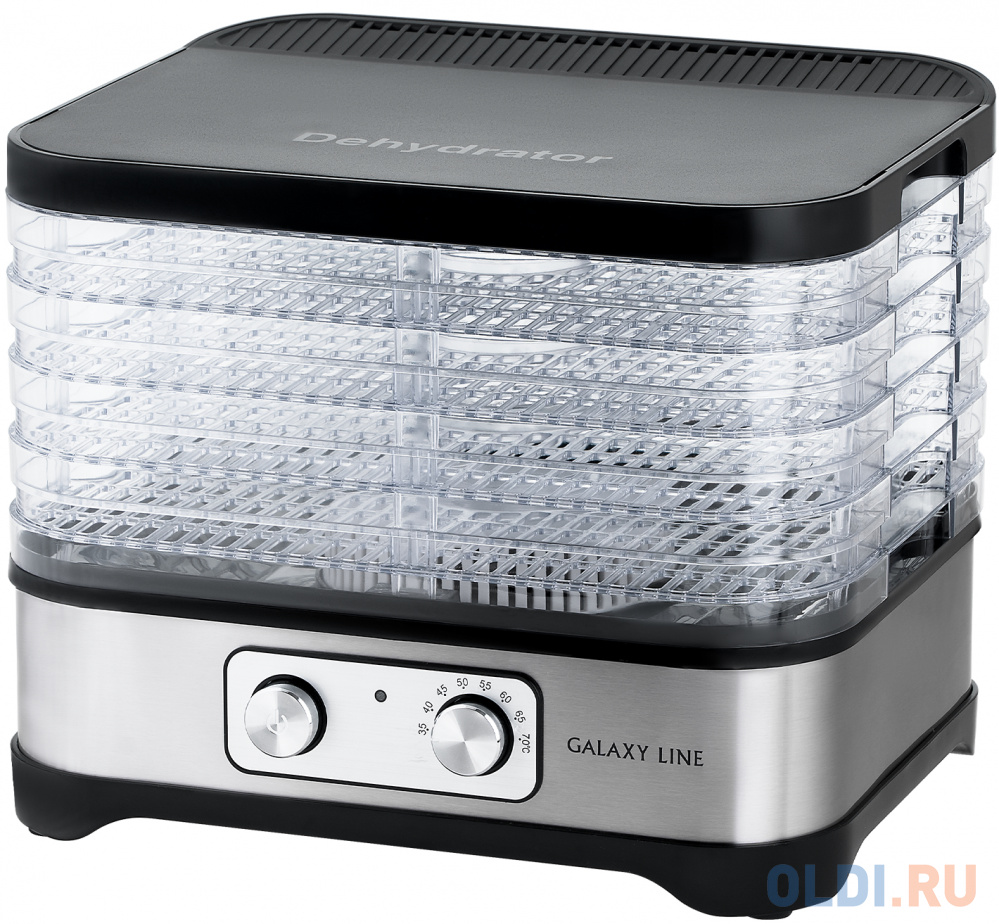 Сушилка для овощей и фруктов 500W LINE GL 2639 BLACK GALAXY