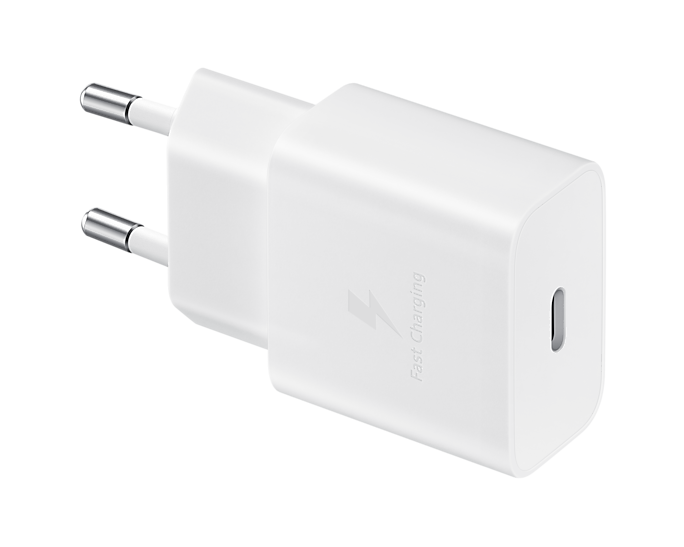 Сетевое зарядное устройство Samsung - 15 Вт, USB, USB type-C, Quick Charge, PD, 2A, белый (EP-T1510NWEGEU)