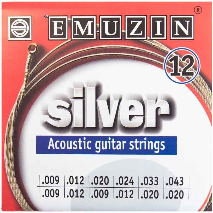 Струны для 12 струнной акустической гитары EMUZIN 12А232