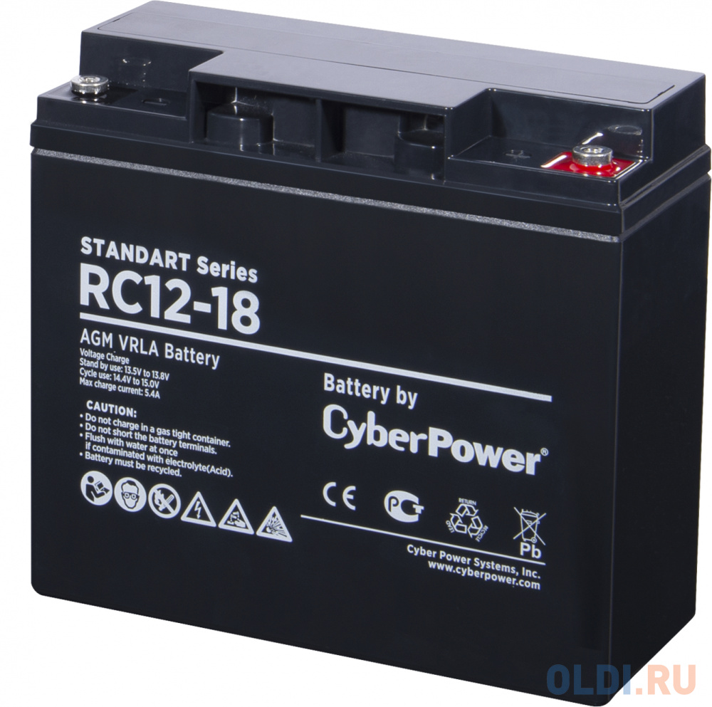 Battery CyberPower Standart series RC 12-18 / 12V 18 Ah