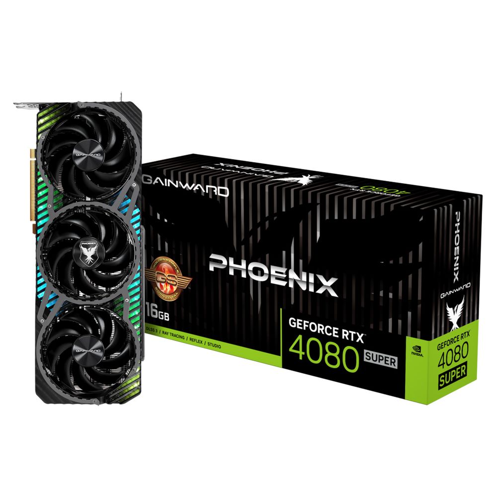 Видеокарта GAINWARD NVIDIA GeForce RTX 4080 Super PHOENIX GS, 16Gb GDDR6X, 256 бит, PCI-E, HDMI, 3DP, Retail (NED408ST19T2-1032X)