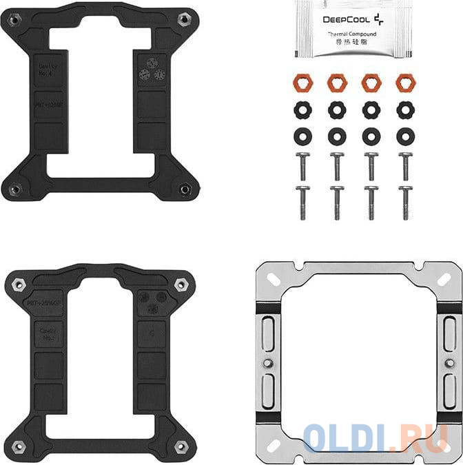 Кулер ЦП DEEPCOOL LGA1150/LGA1151/LGA1155/LGA1200/LGA1700/AM5/AM4 75.89 фут3/мин TDP 220 Вт Вес 1 кг R-AG400-BKLNMC-G-1