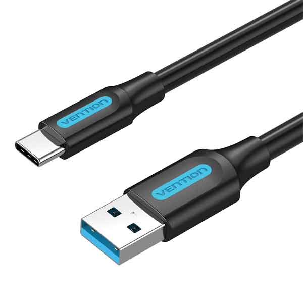 Кабель Vention USB 3.0 A Male to C Male Cable 1M Black PVC Type (COZBF)