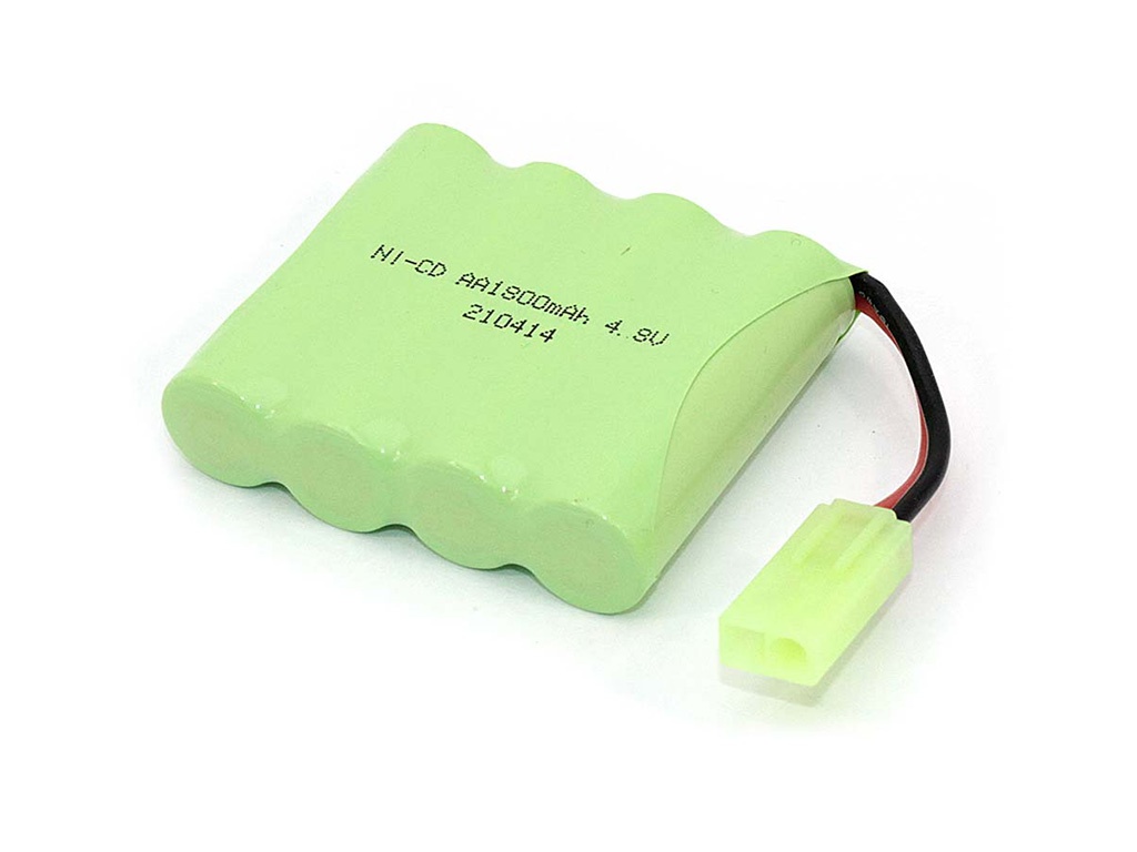 Аккумулятор Vbparts Ni-Cd 4.8V 1800mAh AA Flatpack разъем Mini Tamiya 082364