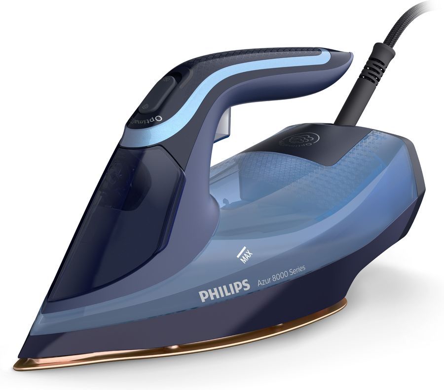Утюг Philips Azur 8000 Series DST8020/20 3 кВт, длина шнура 2.5 м, синий