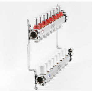 Коллекторная группа Uni-Fitt 1''х3/4'' 8 выходов с расходомерами и термостатическими вентилями (450I4308)
