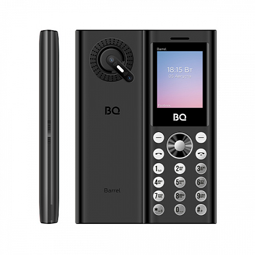 Мобильный телефон BQ 1858, 1.77" 160x128 TN, 32Mb RAM, 32Mb, BT, 3-Sim, 800 мА·ч, USB Type-C, черный/серебристый