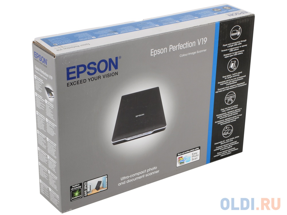 Сканер Epson Perfection V19 (USB 2.0, 4800x4800dpi, A4)