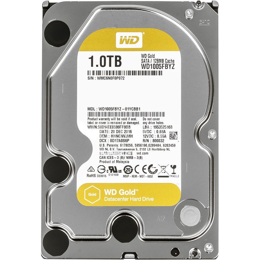 Жесткий диск WD Gold 1Tb (WD1005FBYZ) в Москвe