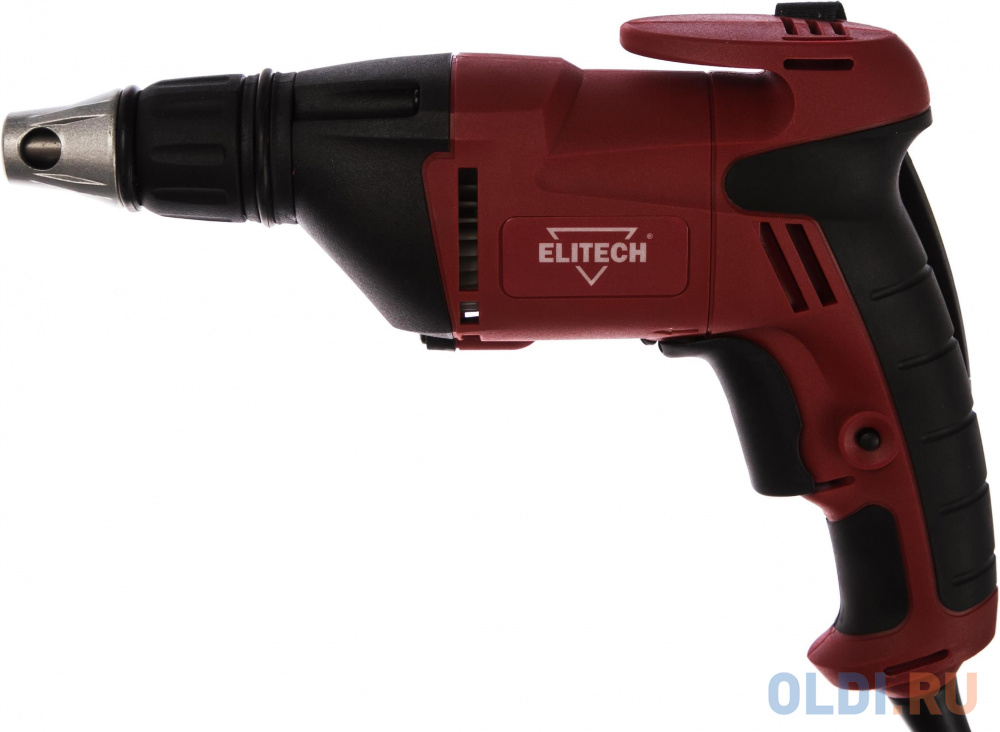 Шуруповерт ELITECH Ш 550РЭ,550Вт,0-4500об\\м,HEX1\\4",8Нм,1.45кг,кор,регулировка глубины