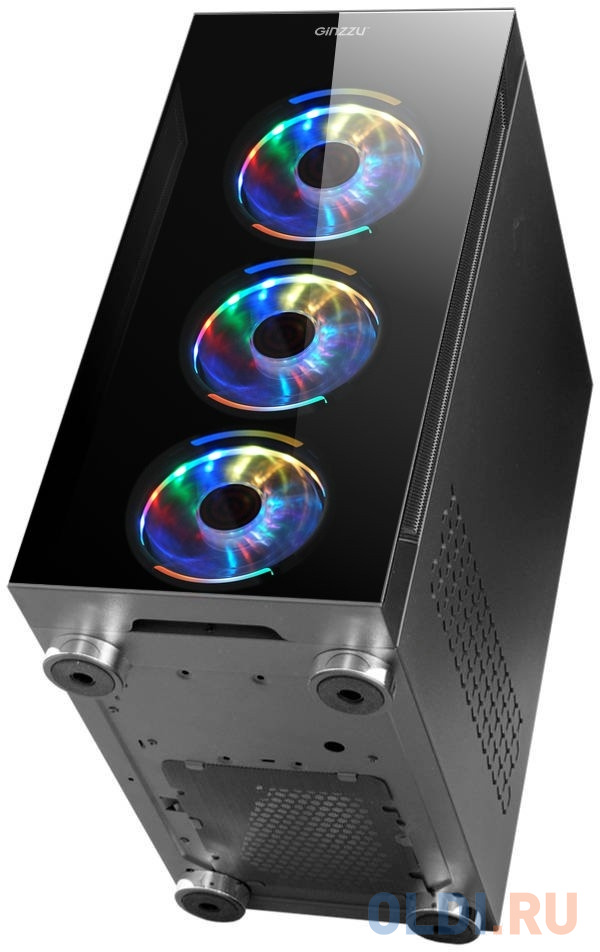 Корпус Ginzzu CL280 FAN 12CM RGB*4 USB3.0 Window (408103)