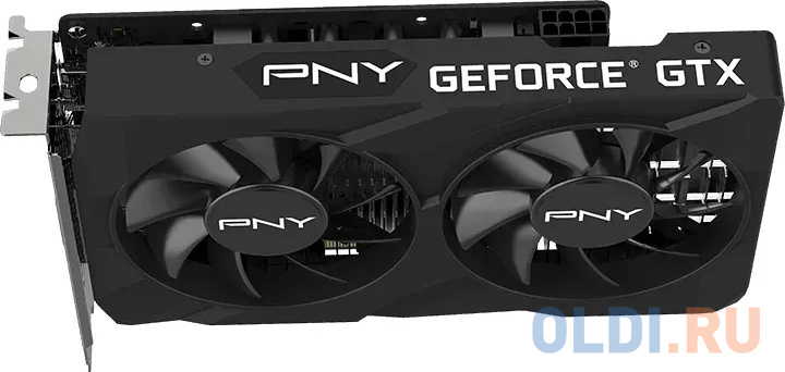 PNY Видеокарта PNY NVIDIA PNY GEFORCE® GTX 1650 4GB Dual Fan (VCG16514D6DFXPB1)