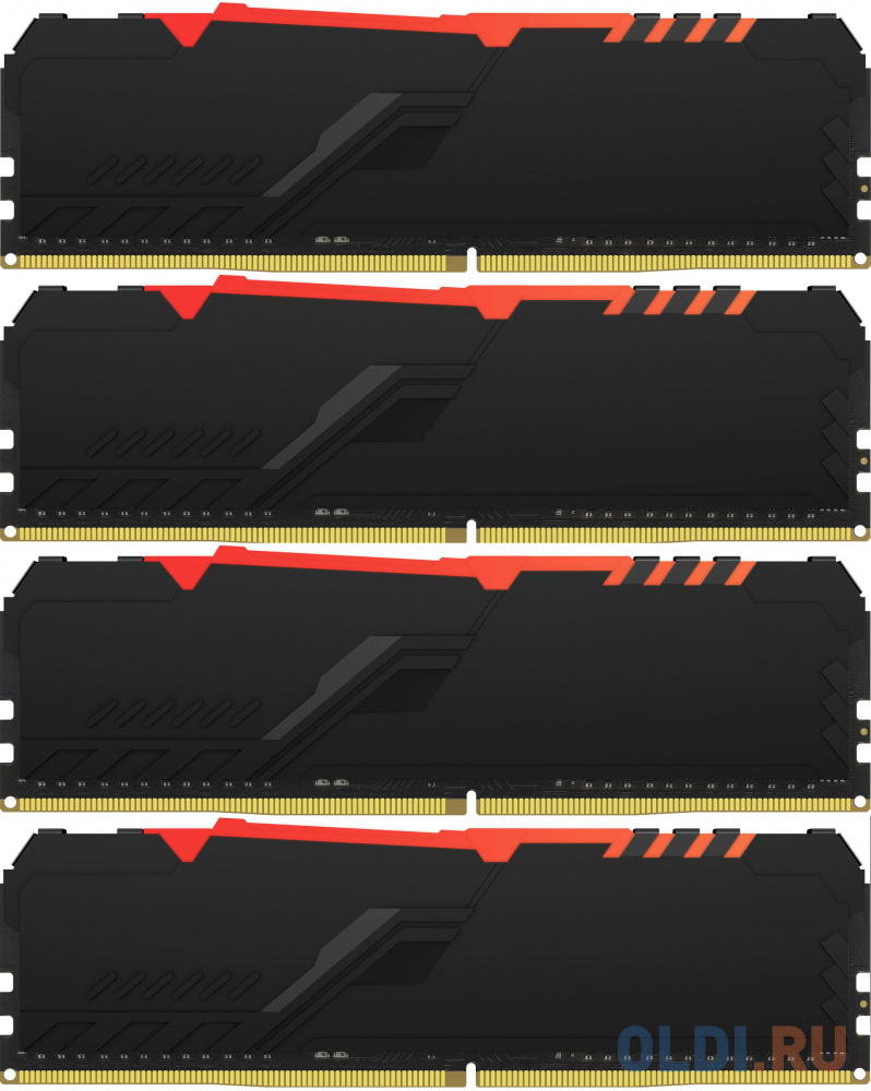 Kingston 32GB 3600MHz DDR4 CL17 DIMM (Kit of 4) FURY Beast RGB