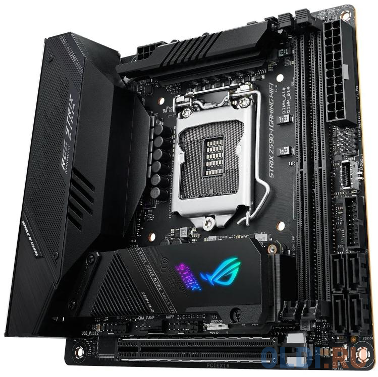 Материнская плата ASUS ROG STRIX Z590-I GAMING WIFI Socket 1200 Z590 2xDDR4 1xPCI-E 16x 4 mini-ITX Retail