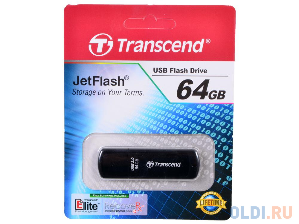 Внешний накопитель 64GB USB Drive <USB 2.0 Transcend 350 (TS64GJF350)