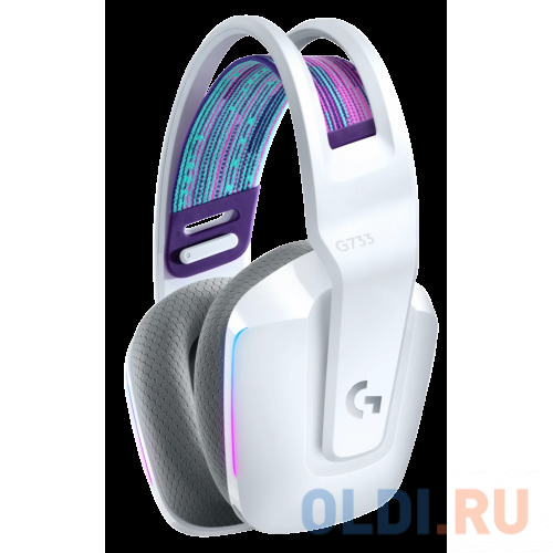 Игровая гарнитура беспроводная Logitech G733 Wireless RGB Gaming Headset белый 981-000883