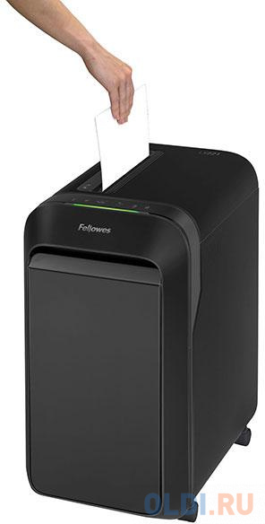 Шредер Fellowes Powershred LX221, черный, DIN P-5, 2х12 мм, 20 лст., 30 лтр, Jam Proof™, SafeSense в Москвe