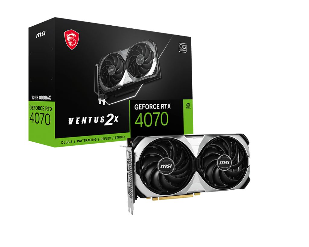 Видеокарта MSI GeForce RTX 4070 VENTUS 2X OC 12G (RTX 4070 VENTUS 2X 12G OC)