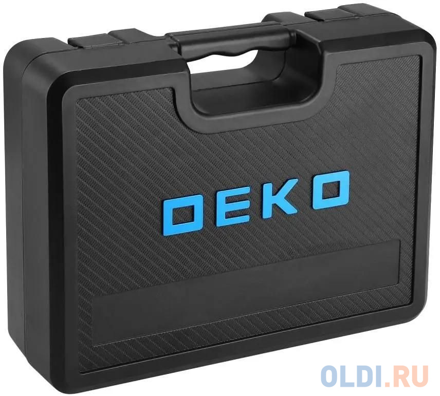 Deko DKCD12V PRO в кейсе + оснастка 13 шт, 12В, 2х2.0Ач 083-1007