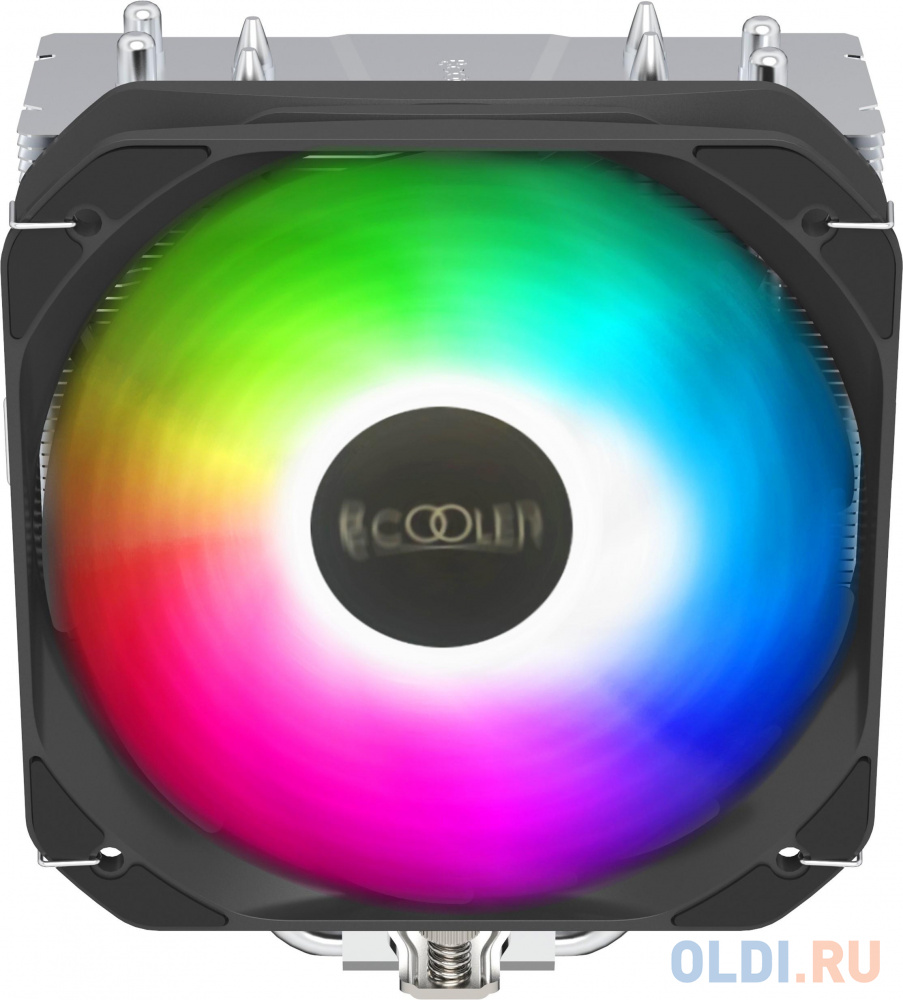 PCCooler GI-Paladin 400 ARGB Кулер S115X/1200/AM4 (24 шт/кор, TDP 200W, 130mm PWM ARGB FAN, 4 тепловые трубки 6мм, 800-1600RPM, 18-28,6dBa) {24}(11182