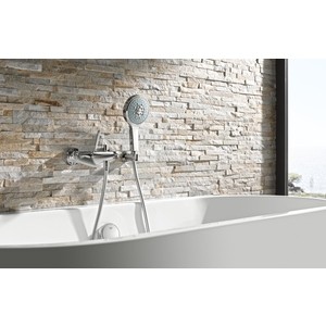 Смеситель для ванны Grohe Eurodisc Joy с душевым гарнитуром, хром (23431000, 27394002)