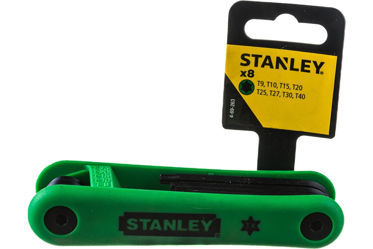 Набор ключей Torx Stanley складных Т9-Т40 8шт 4-69-263