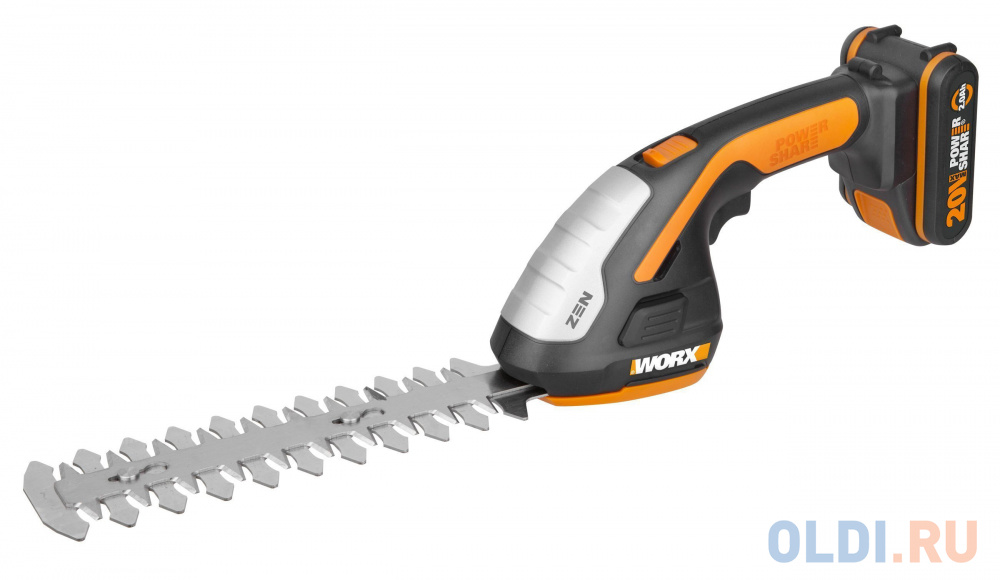 Ножницы для стрижки травы и кустарников WORX WG801E, 20В, 1*2,0 Ач и ЗУ,, кейс в Москвe