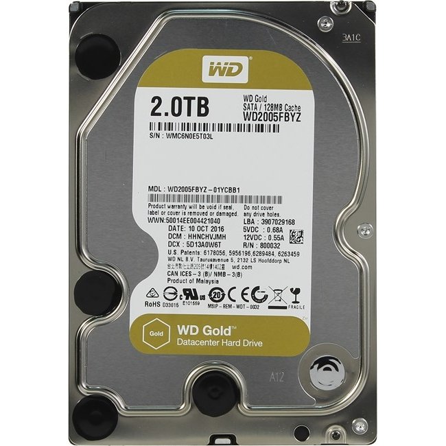 Жесткий диск WD Gold 2Tb (WD2005FBYZ) в Москвe