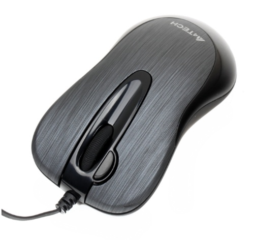 Мышь проводная A4Tech N-60F-1, 1000dpi, оптическая светодиодная, USB, черный