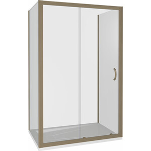 Душевой уголок Good Door Jazz WTW+SP+SP 120x80 тонированный, бронза