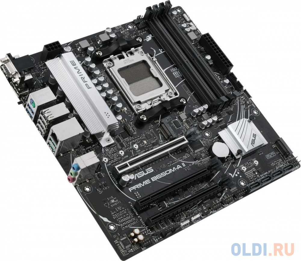 ASUS PRIME B650M-A II-CSM, Socket AM5, B650, 4*DDR5, HDMI+DP+VGA, 4xSATA3 + RAID, M2, Audio, Gb LAN, USB 3.2, USB 2.0, mATX; 90MB1EH0-M0EAY0 в Москвe