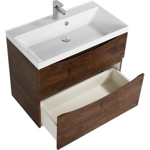 Тумба с раковиной BelBagno Marino-H60 80 AST rovere moro (MARINO-H60-800-2C-SO-RW-P, BB800/450-LV-MR-AST)