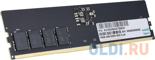 Apacer  DDR5  32GB  4800MHz DIMM (PC5-38400) CL40 1.1V (Retail) 2048*8  3 years (AU32GHB48CTBBGH/FL.32G2A.PTH)