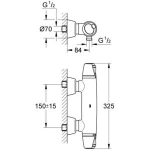 Термостат для душа Grohe Grohtherm 3000 (34179000)