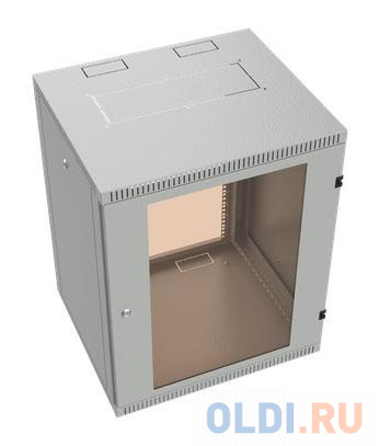 Шкаф коммутационный C3 Solutions WALLBOX 18-65 G (NT589171) настенный 18U 600x520мм пер.дв.стекл направл.под закл.гайки 260кг серый 470мм 28кг 880мм I