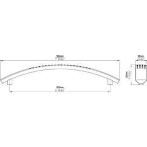 Ручка мебельная Siro 878-190ZN4