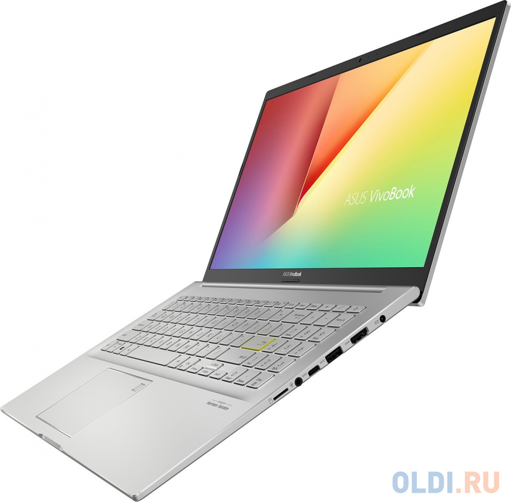 Ноутбук 15.6" OLED FHD Asus K513EA-L13419W silver (Core i5 1135G7/16Gb/512Gb SSD/VGA Int/W11) (90NB0SG1-M017U0)