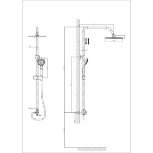 Душевой гарнитур Rush Bella хром (BL4535-116) в Москвe