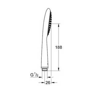 Ручной душ Grohe Rainshower solo (27338000) в Москвe