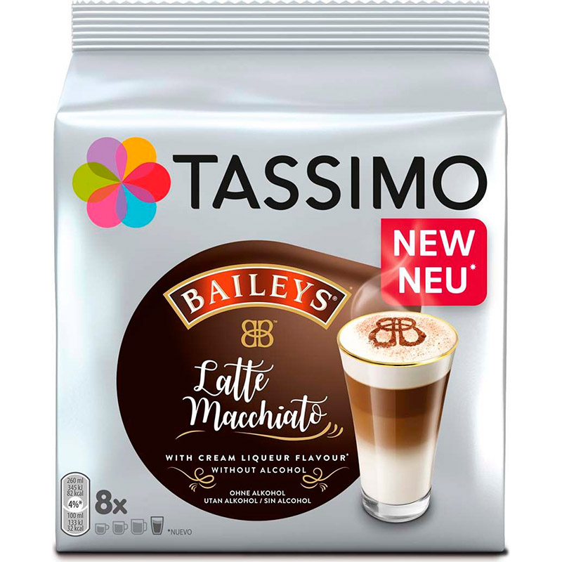 Капсулы для кофемашин Tassimo Baileys Latte Macchiato