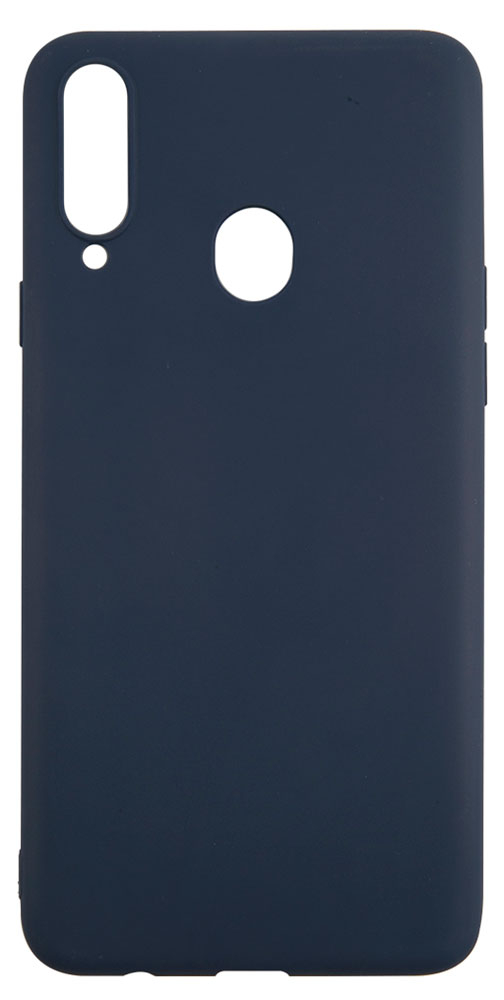 Чехол-накладка mObility софт тач для смартфона Samsung Galaxy A20/A30, силикон, синий (УТ000020588)
