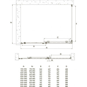 Душевой уголок Veconi Rovigo 160x90 прозрачный, черный (RV070-16090PR-01-C4) в Москвe