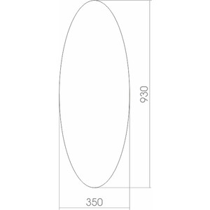 Зеркало Mixline Комфорт 35х93 овал (4620001981359)