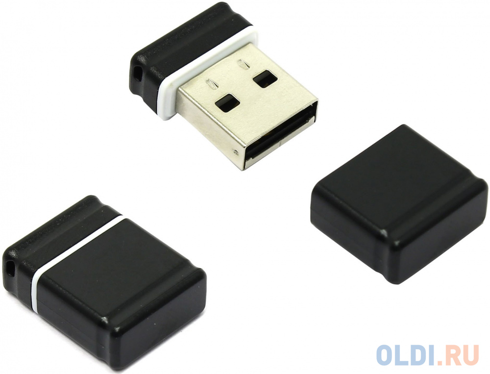 Флешка USB 16Gb QUMO NanoDrive USB2.0 черный QM16GUD-NANO-B