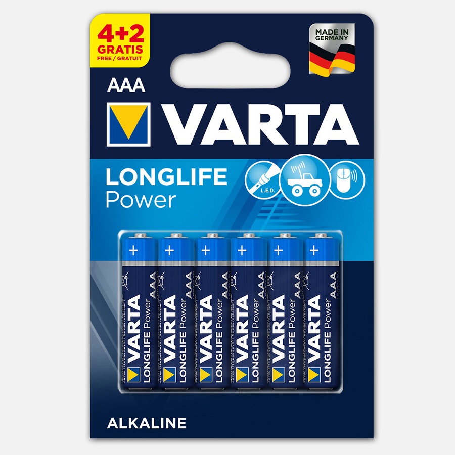 Батарейка Varta Longlife Power AAA блистер 6шт.