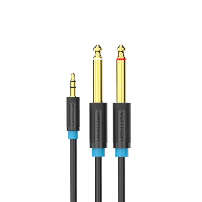 Аксессуар Vention Jack 3.5mm/M - 2xJack 6.5mm/M 1m BACBF